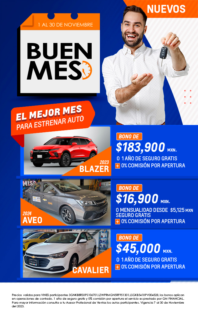 BUEN MES 1 al 30 de noviembre